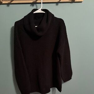 Cozy Black Cowl Neck Sweater